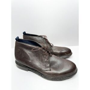 Base‎ London Men’s Shoes Brown Leather Size 8 Lace Up Round Toe Casual